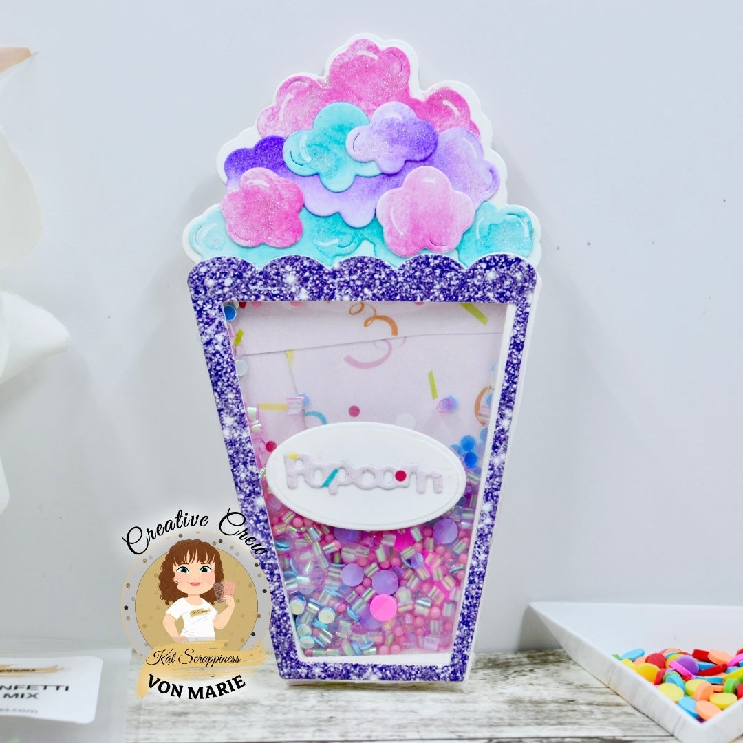 Popcorn Box (Shaker) Craft Dies