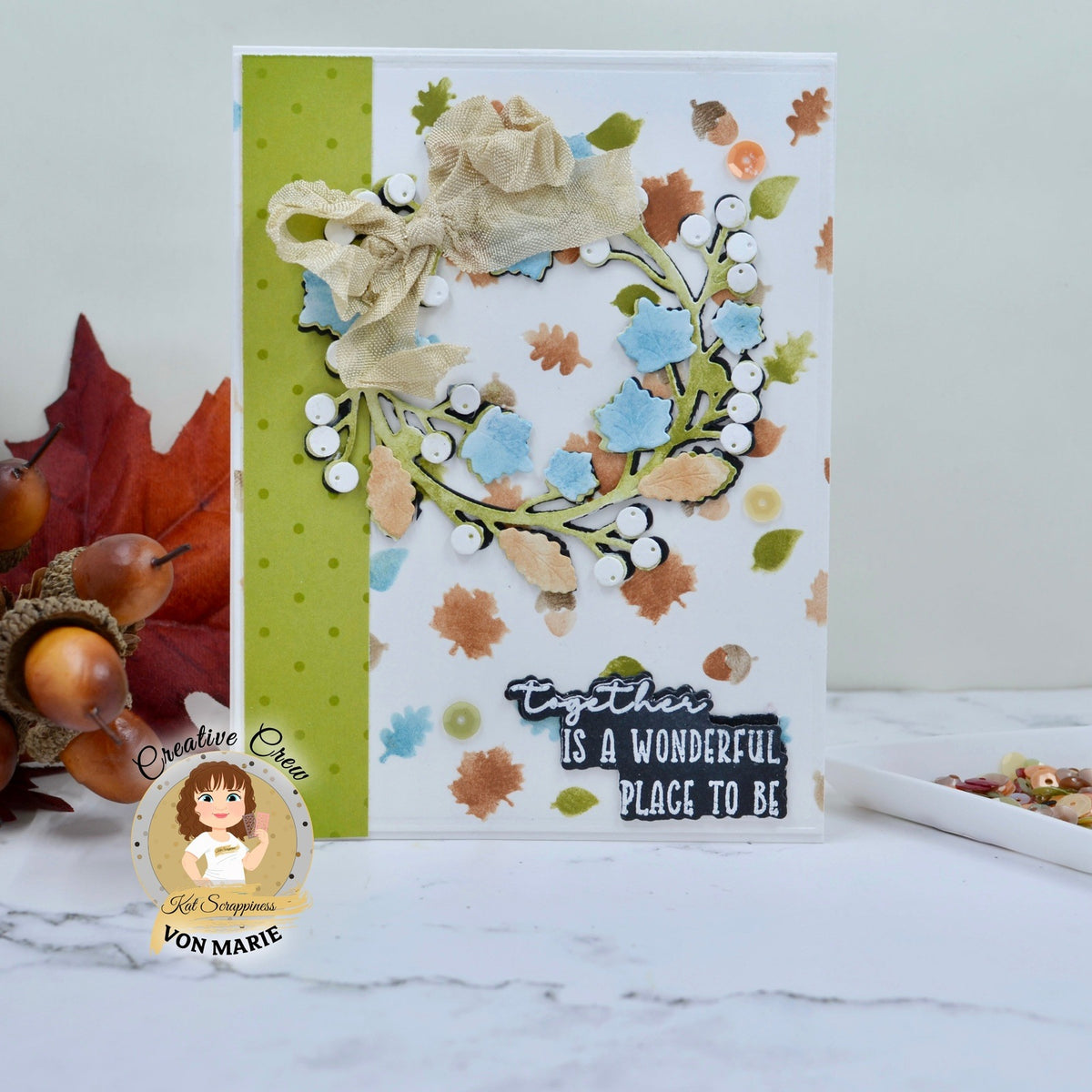 Layered Falling Leaves 6x6 Stencils - 2 pk - New Release