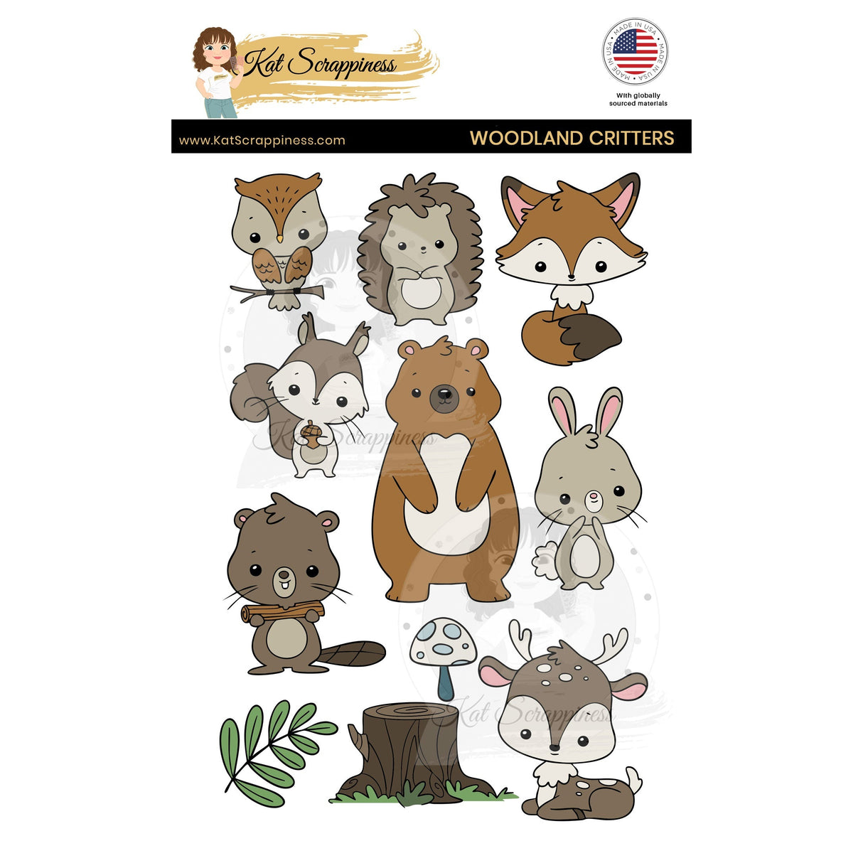 Woodland Critters Stamp Set - New Release!