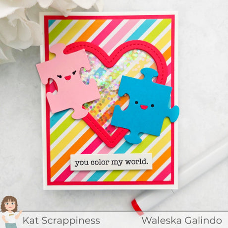 Love in Stitches Shaker Card Craft Dies