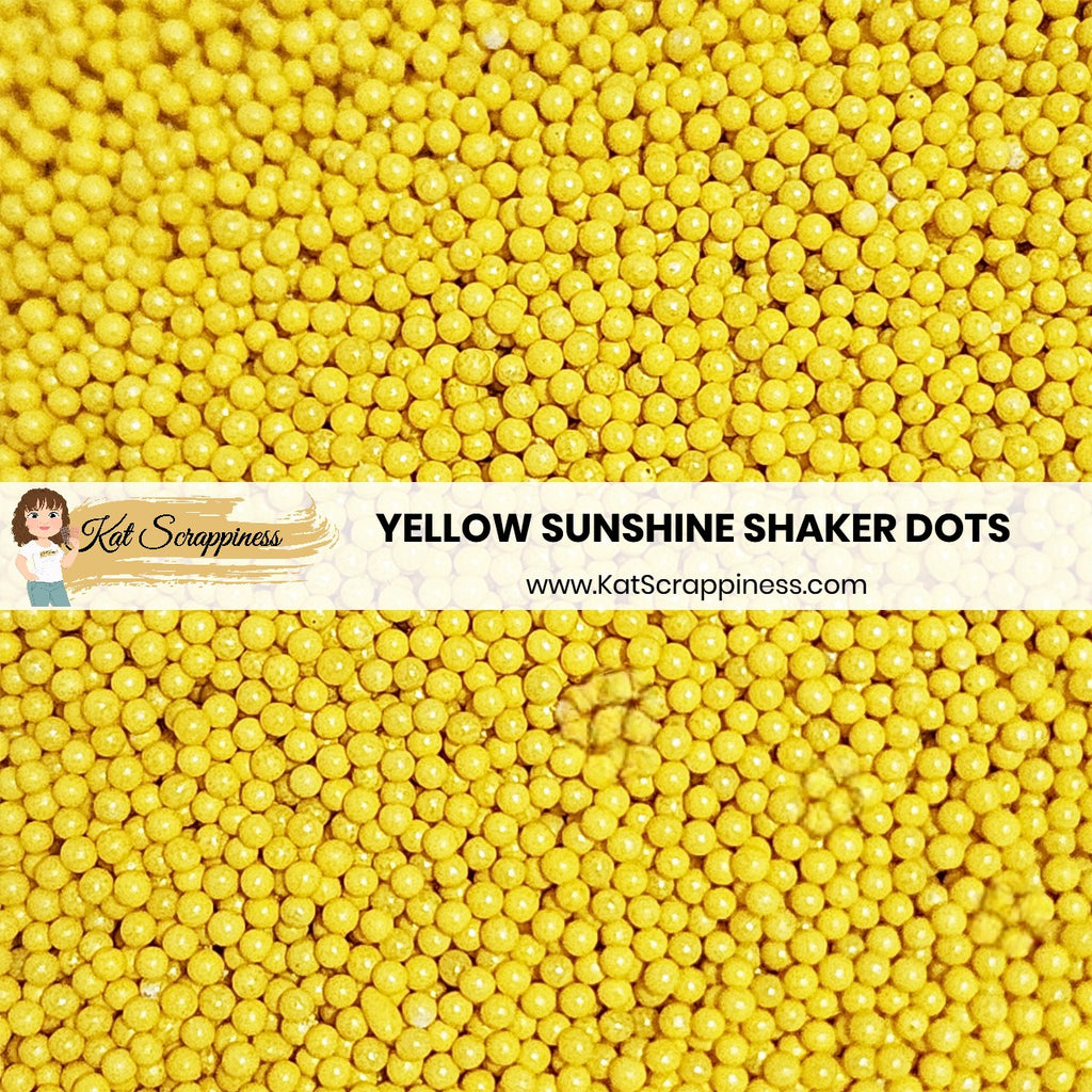 Yellow Sunshine Shaker Dots - New Release!