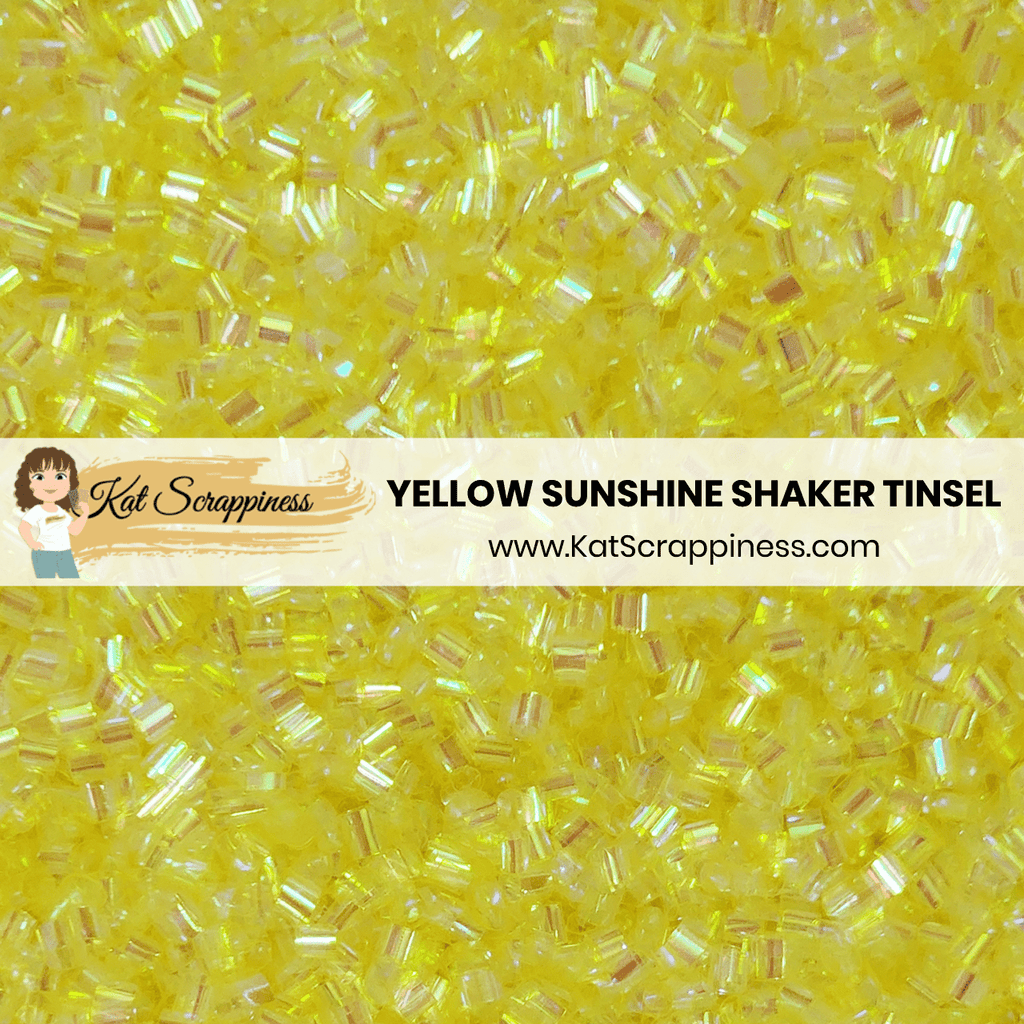 Yellow Sunshine Shaker Tinsel - New Release!