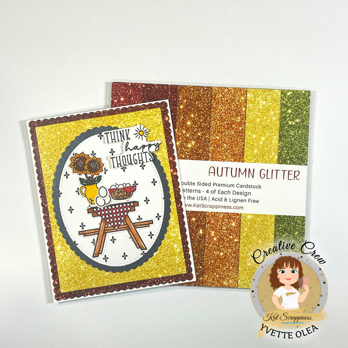 Autumn Faux Glitter 6x6 Paper Pad
