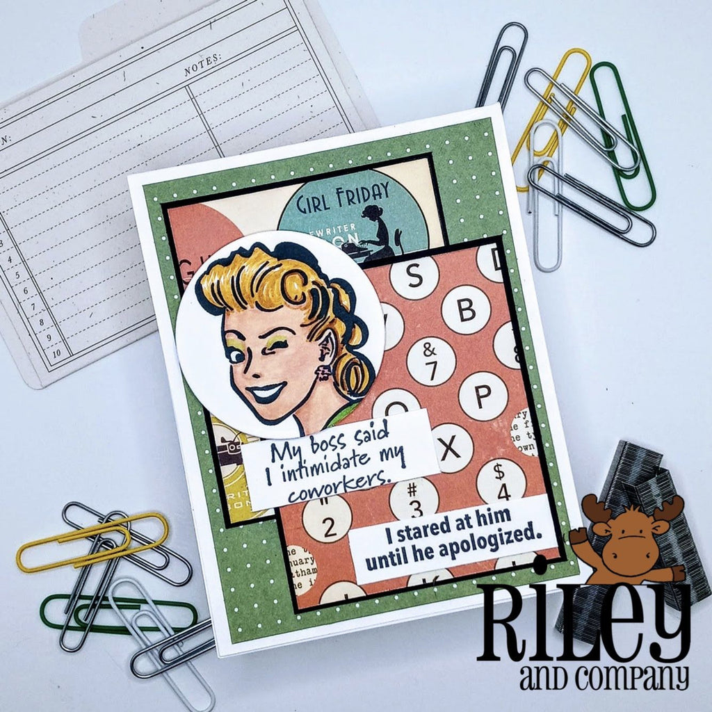 I Intimidate my Co-workers Cling Stamp by Riley & Co
