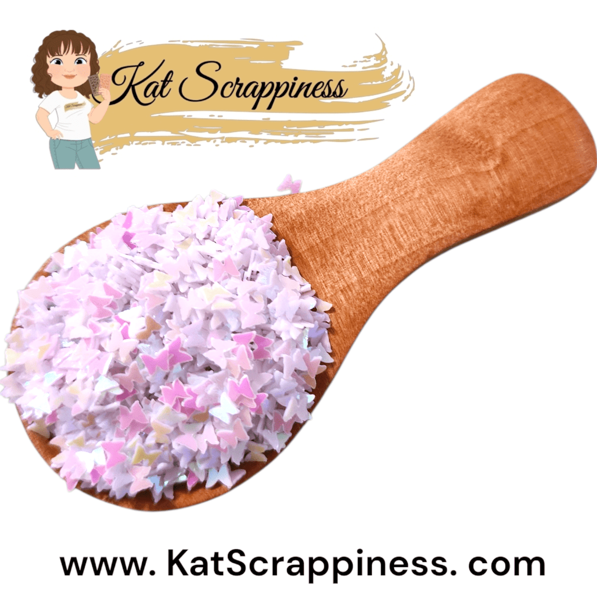 White AB Butterfly Sequins - New Release!