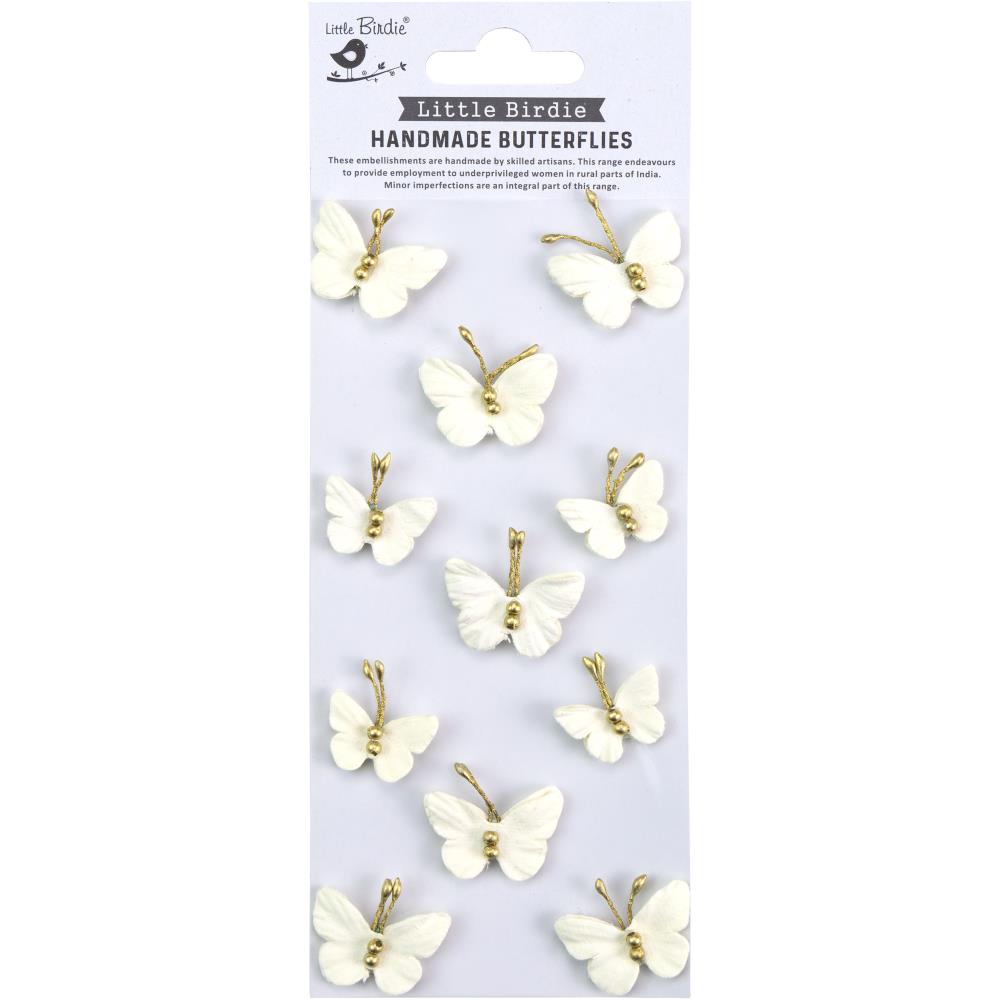 Amor Mio Pearl Butterflies 3d Handmade Embellishment Stickers