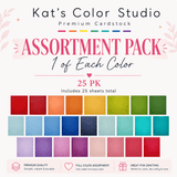 Kat's Color Studio - Premimum Cardstock - Assortment Pack - 25 sheets