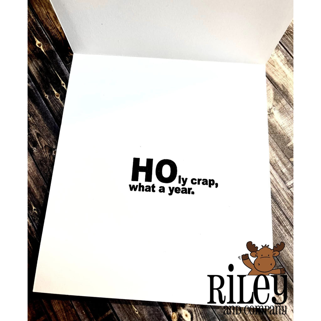HO HO Holy Crap Cling Stamp by Riley & Co