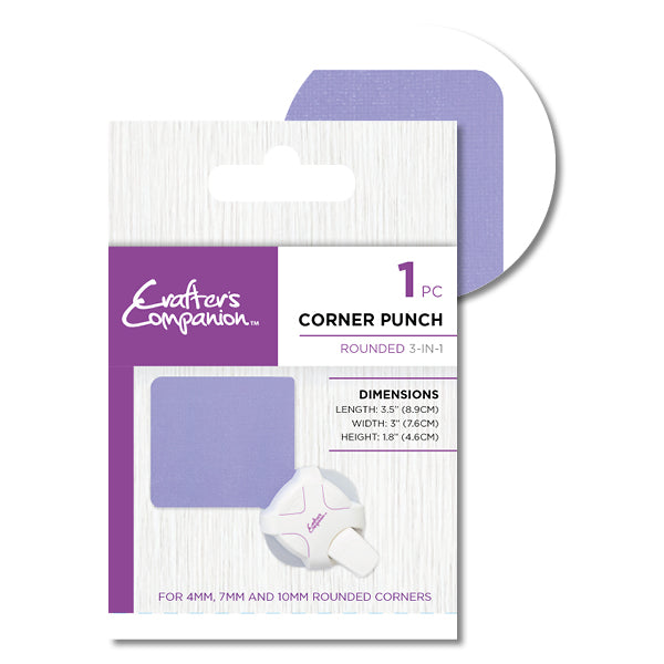 Crafter's Companion - 3-in-1 Rounded Corner Punch
