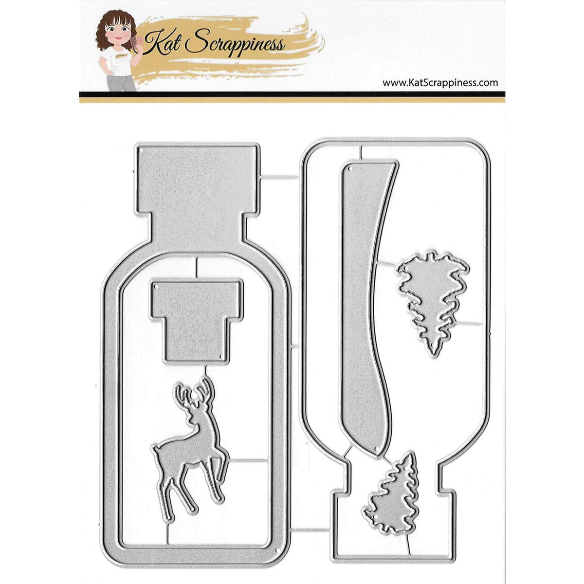 Christmas in a Bottle Shaker Craft Dies - New Release