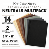 Kat’s Color Studio Premium Cardstock – Neutrals Multipack