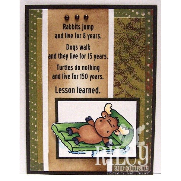 Lessons Learned Cling Stamp by Riley & Co