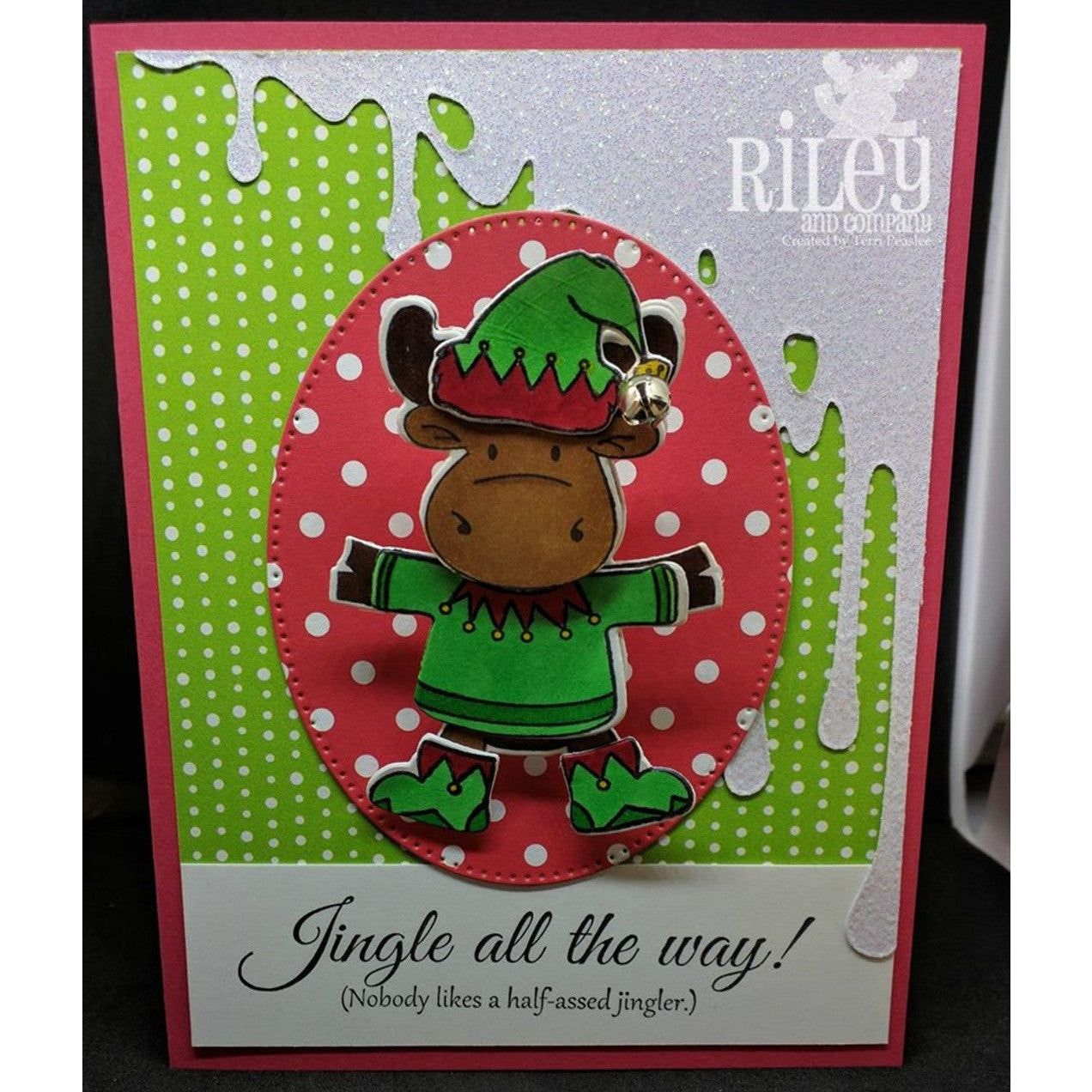 Jingle all the Way Cling Stamp by Riley & Co