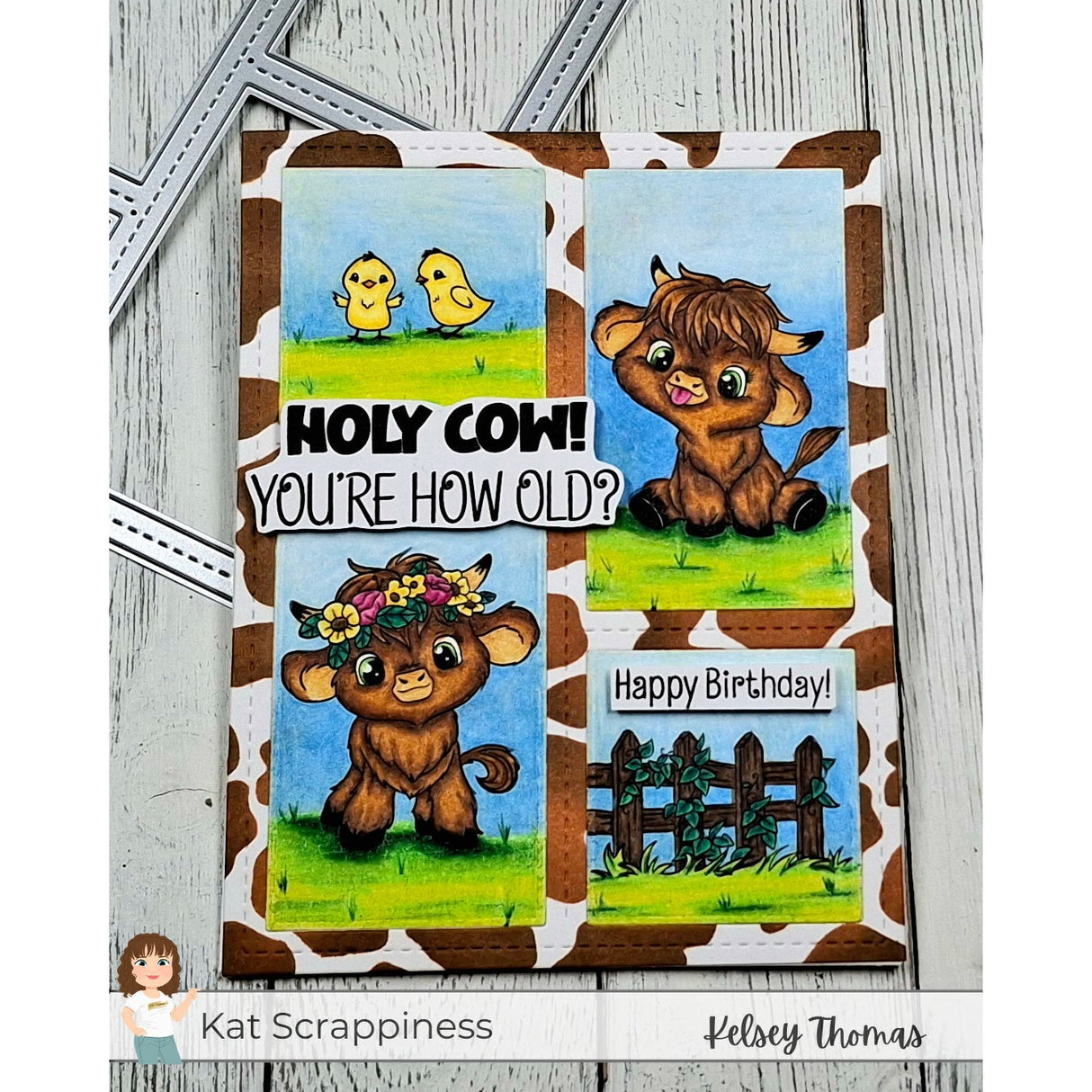 Sentiment Shoppe – Within the Fold: "Highland Mini Moos Sentiments" 6x6 Stamp Set - New Release!