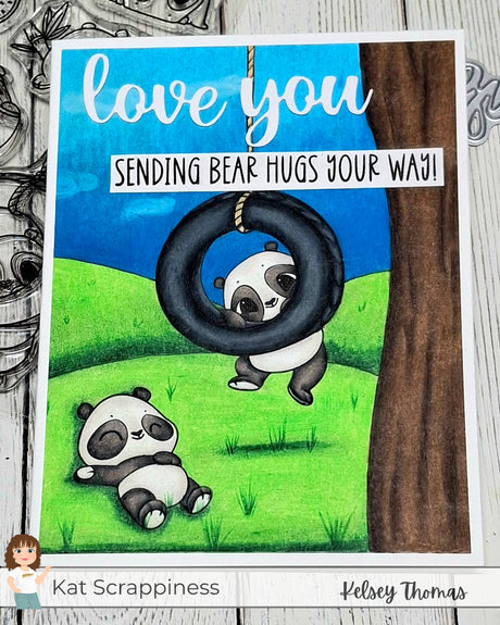 Rolly Polly Pandas Stamp Set