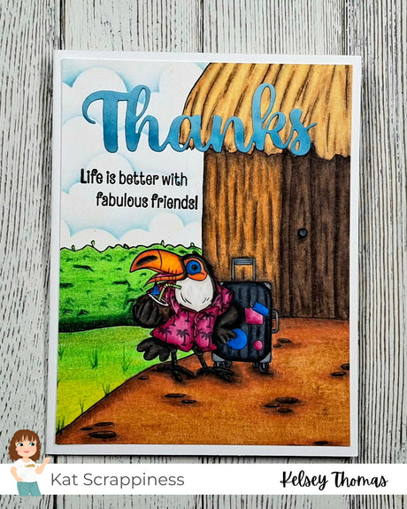 Fabulous Feathered Friends 4x8 Stamp Set