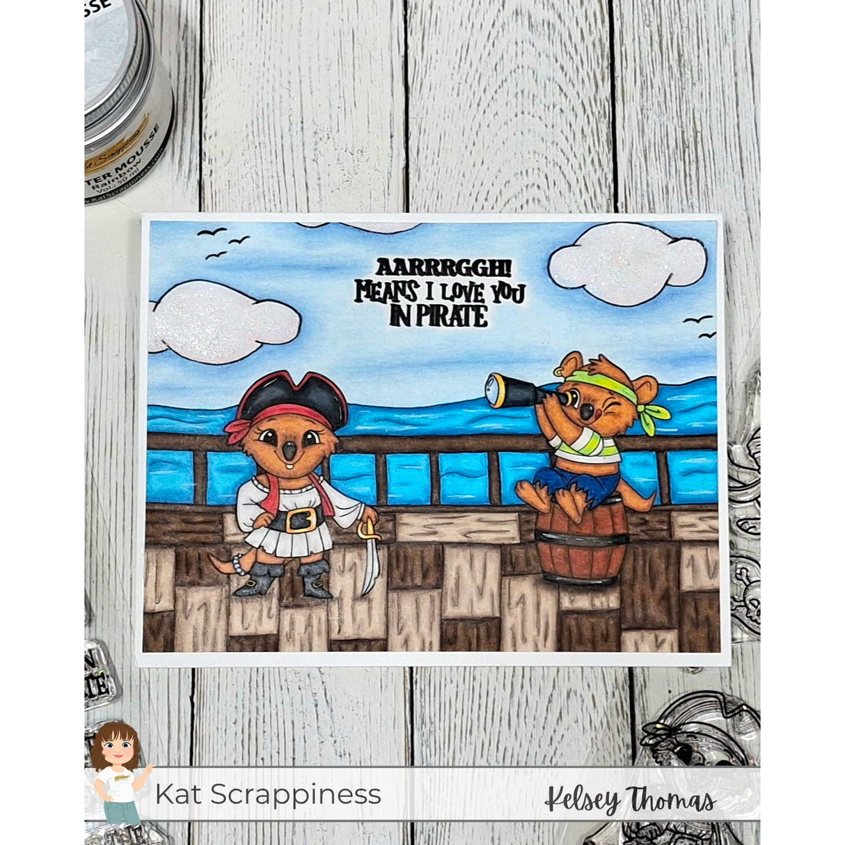 Pirate Quokkas Stamp Set