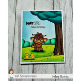 Sentiment Shoppe – Within the Fold: "Highland Mini Moos Sentiments" 6x6 Stamp Set