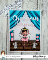 Christmas Wishes Word Dies With Shadow