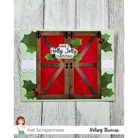 Country Christmas Barn Door Craft Dies