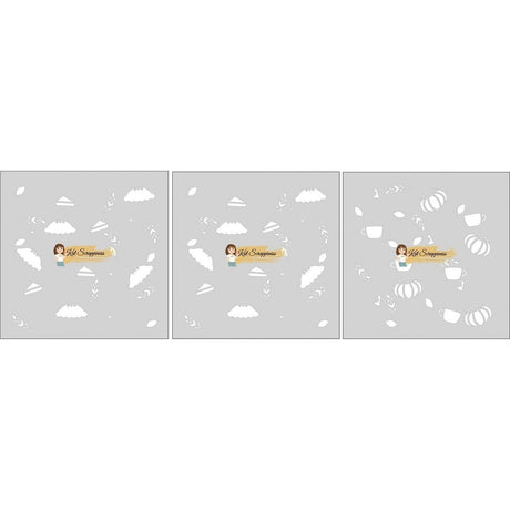 Layered Pumpkin Spice 6x6 Stencils 3pk -
