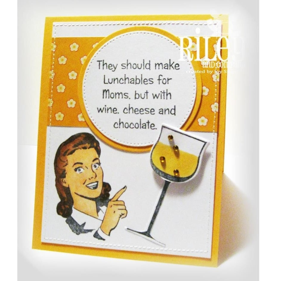 Lunchables for moms Cling Stamp by Riley & Co