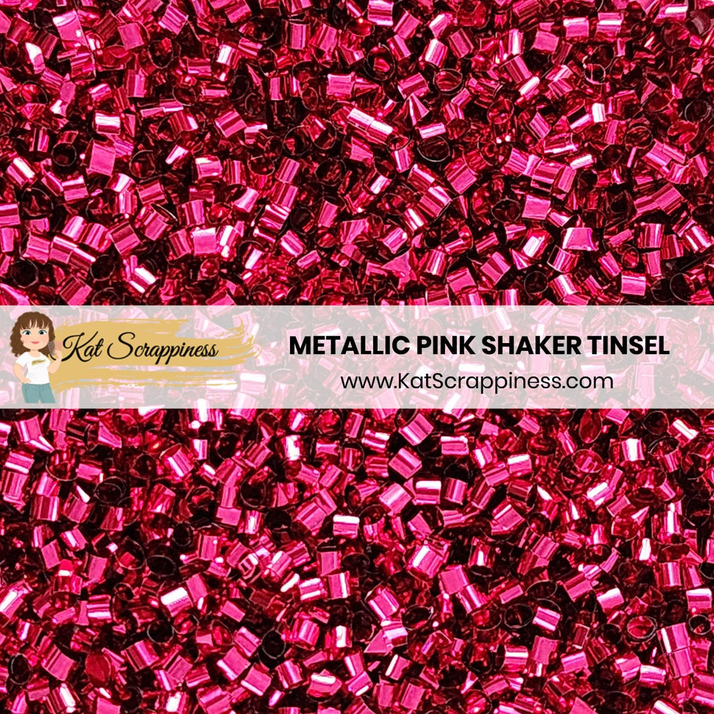 Metallic Hot Pink Shaker Tinsel - New Release!