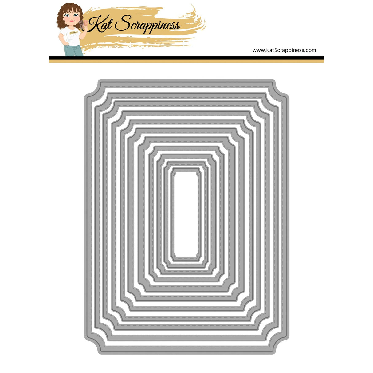 Notched Corner Rectangle Dies