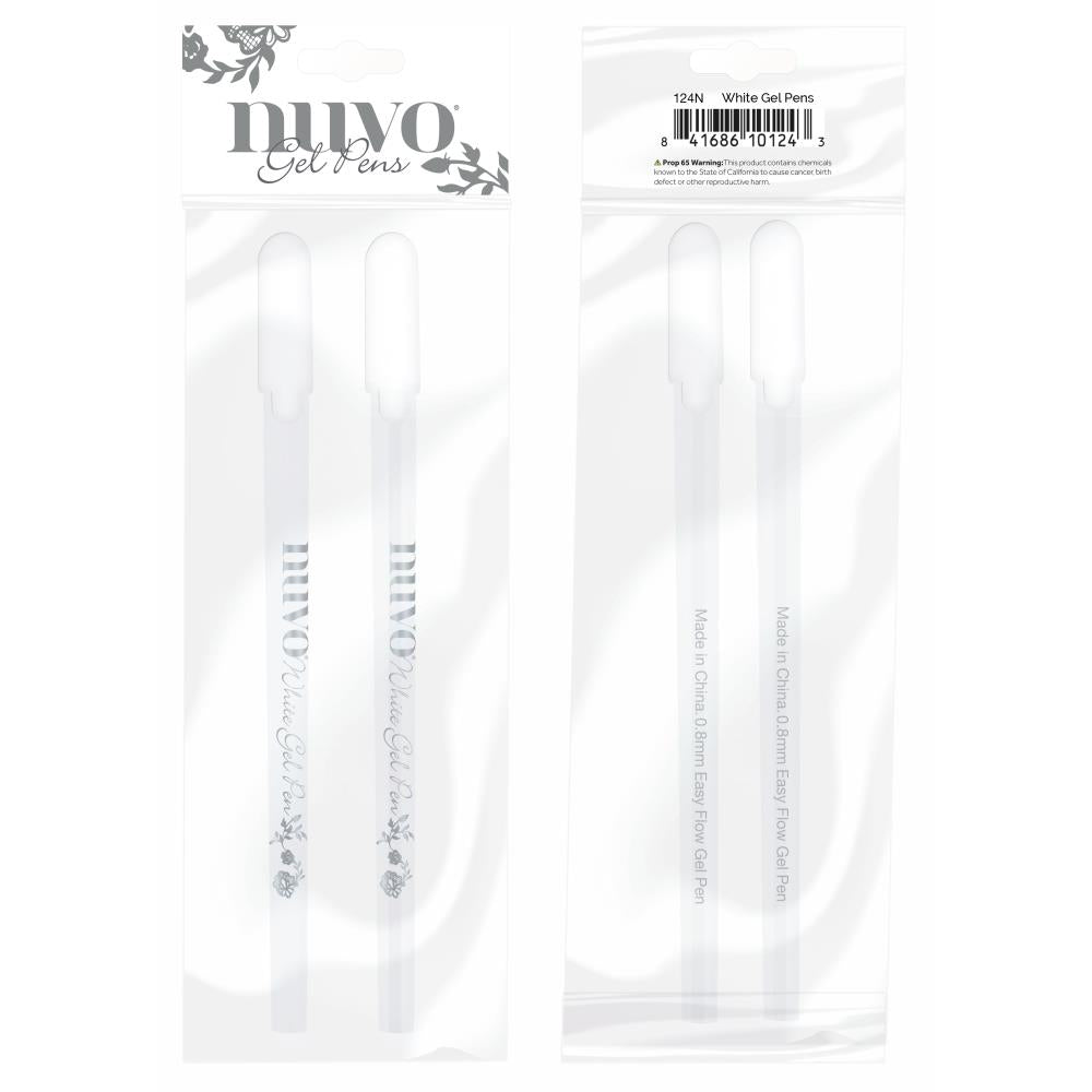 Nuvo White4 Gel Pens - 2/Pkg