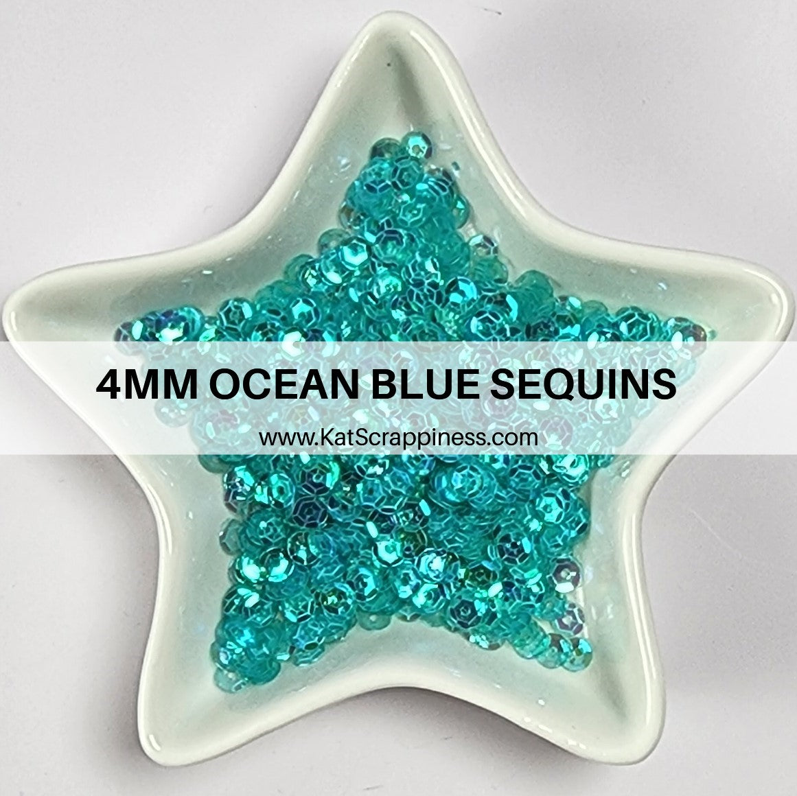 4mm Ocean Blue Sequins