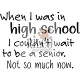 I Couldn't Wait to be a Senior Clear Stamp by Riley & Co