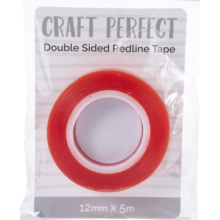 Craft Perfect Red Line Tape 1/2&quot; - Clear