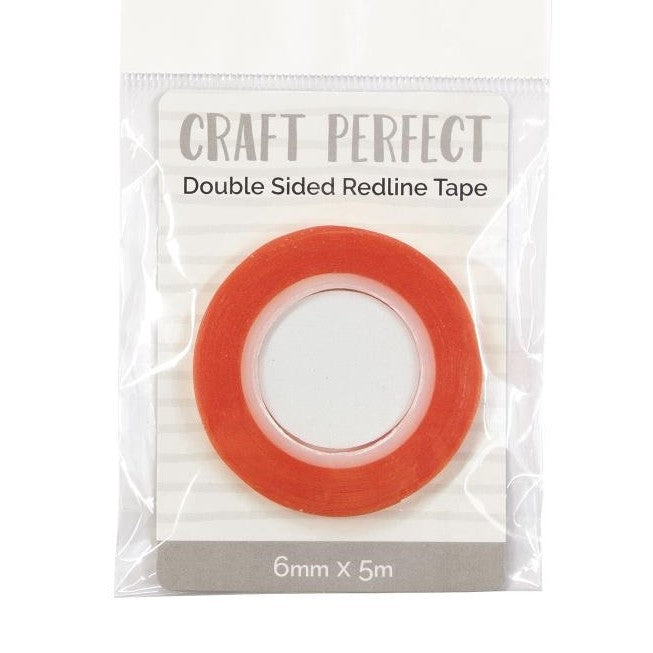 Craft Perfect Red Line Tape - 1/4" - Clear