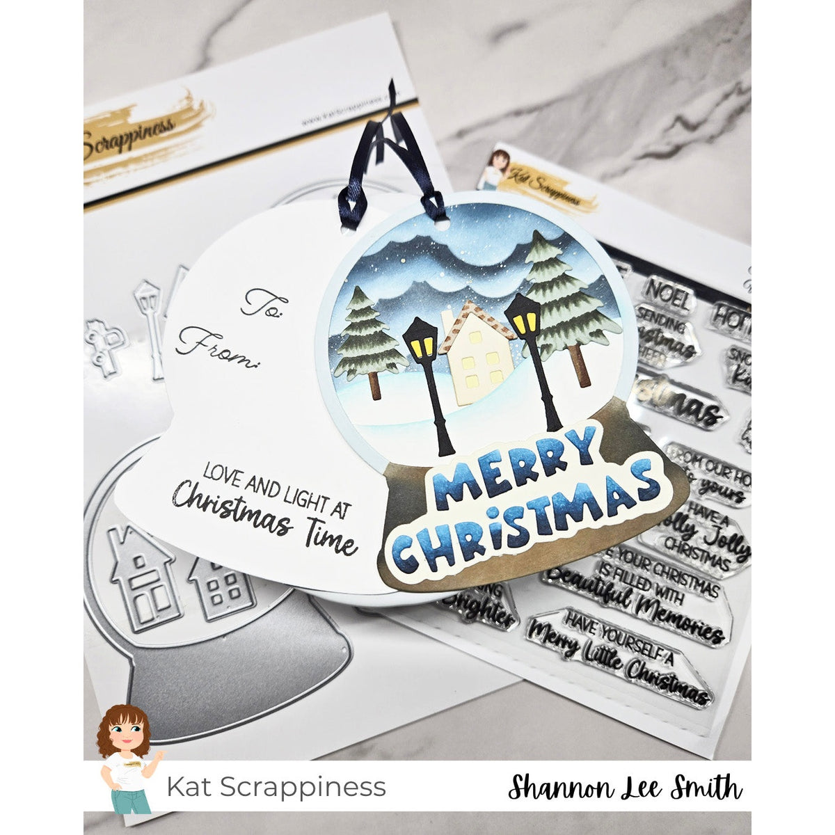 Winter Wonderland Snow Globe Shaker Craft Dies