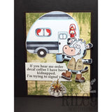 Signaling with Decaf Clear Stamps by Riley & Co