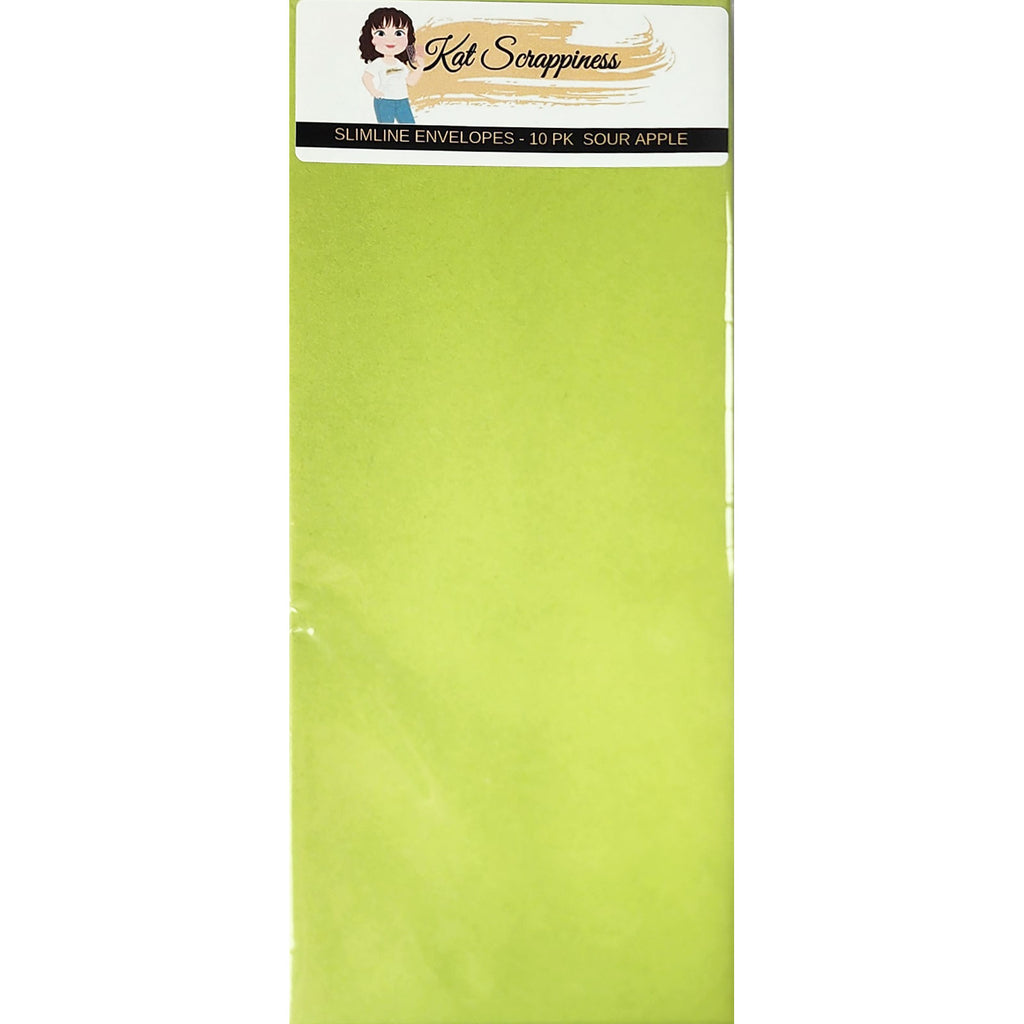 #10 Slimline Envelope - Sour Apple 10 pack