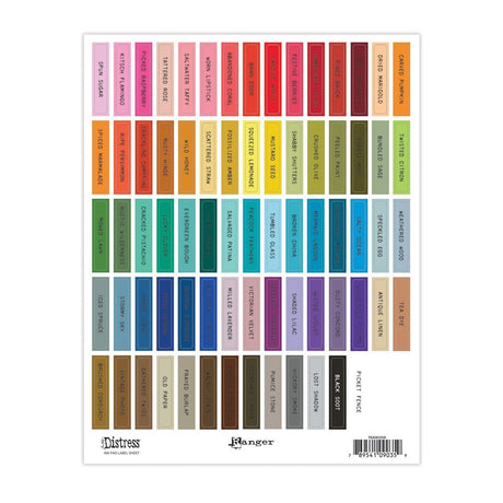 Tim Holtz Distress Ink Pad Label Sheets
