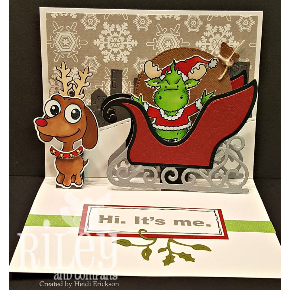 Riley as the Grinch Cling Stamp by Riley &amp; Co