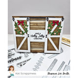 Country Christmas Barn Door Craft Dies