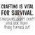 Crafting is Vital for Survival Cling Stamp by Riley & Co