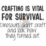 Crafting is Vital to Survival Clear Stamps by Riley & Co