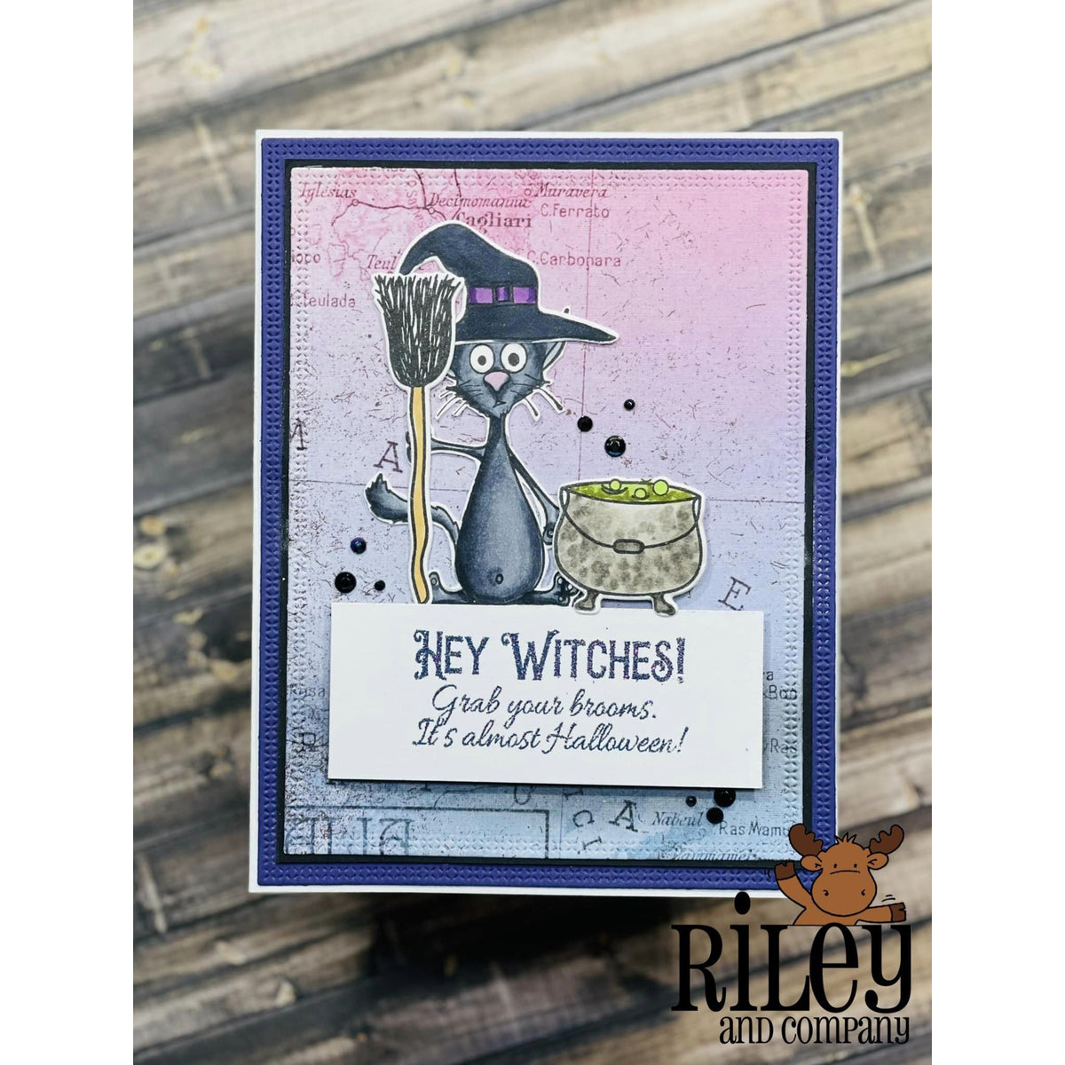 Hey Witches Cling Stamp by Riley &amp; Co