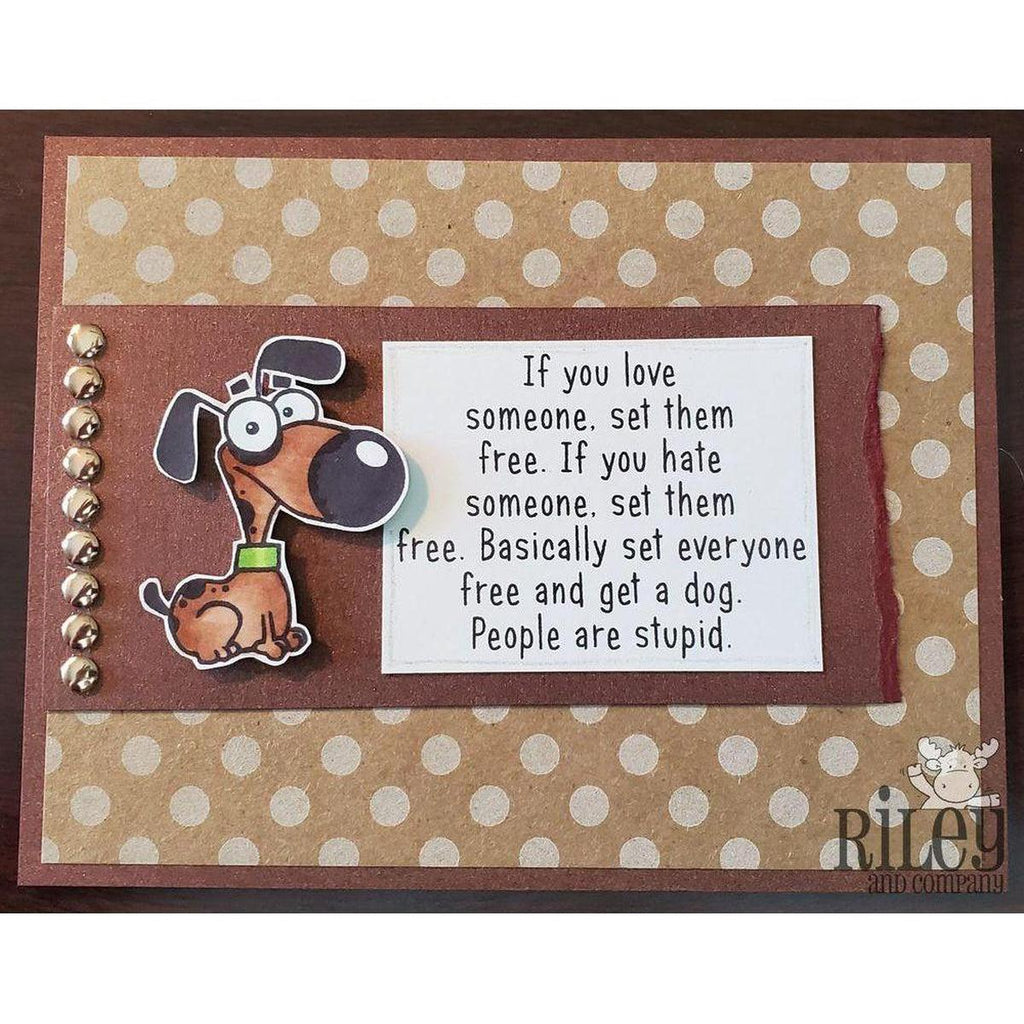People are Stupid Cling Stamp by Riley & Co - Kat Scrappiness