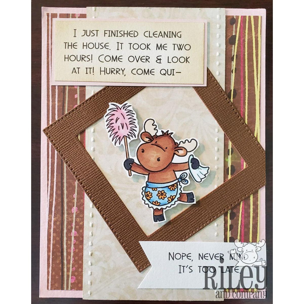 Too Late Cling Stamp by Riley & Co - Kat Scrappiness