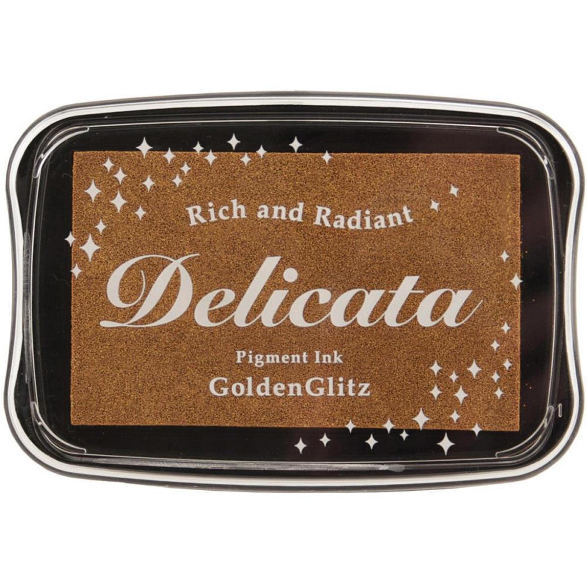 Golden Glitz Pigment Ink Pad by Delicata - Kat Scrappiness