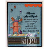 Standing Witch With Broom Cling Stamp by Riley & Co