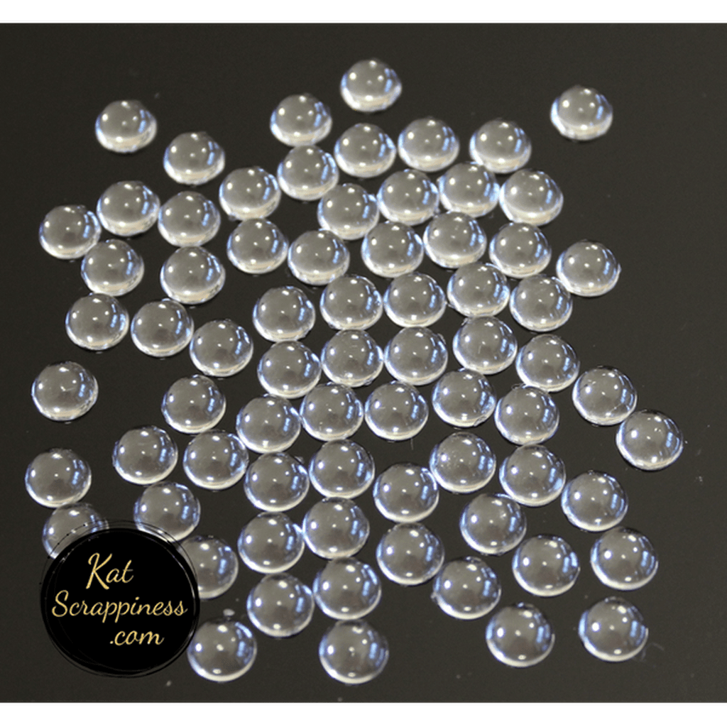 6mm Sparkling Clear Droplets (Medium) - Kat Scrappiness