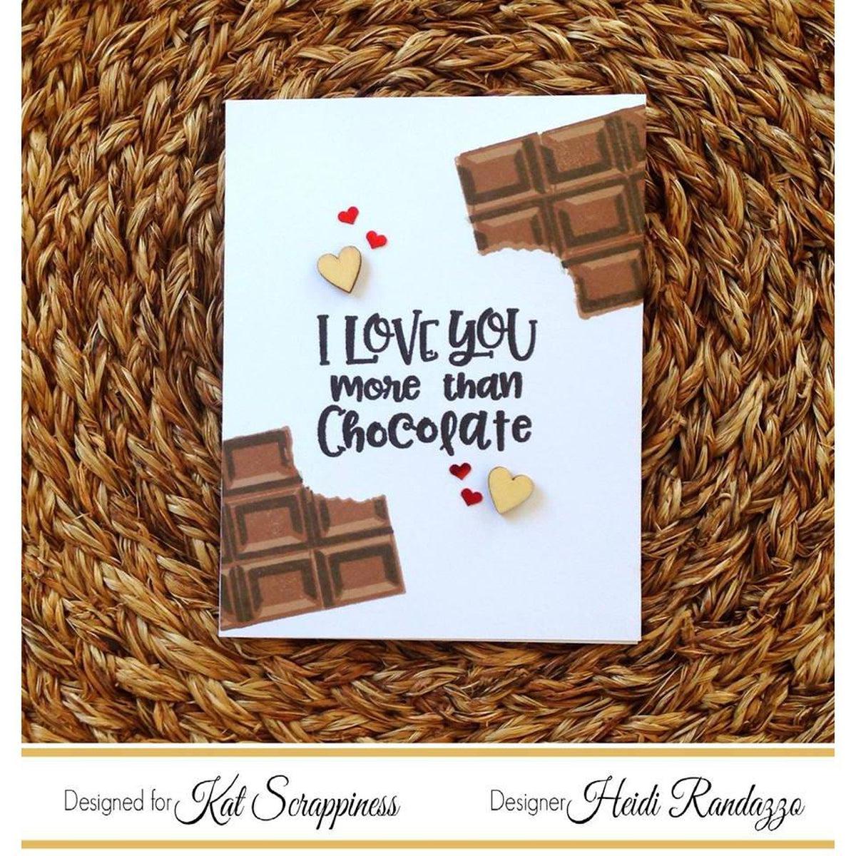 Layered Chocolate Bar 6&quot;X8&quot; Stamp Set by Kat Scrappiness - Kat Scrappiness