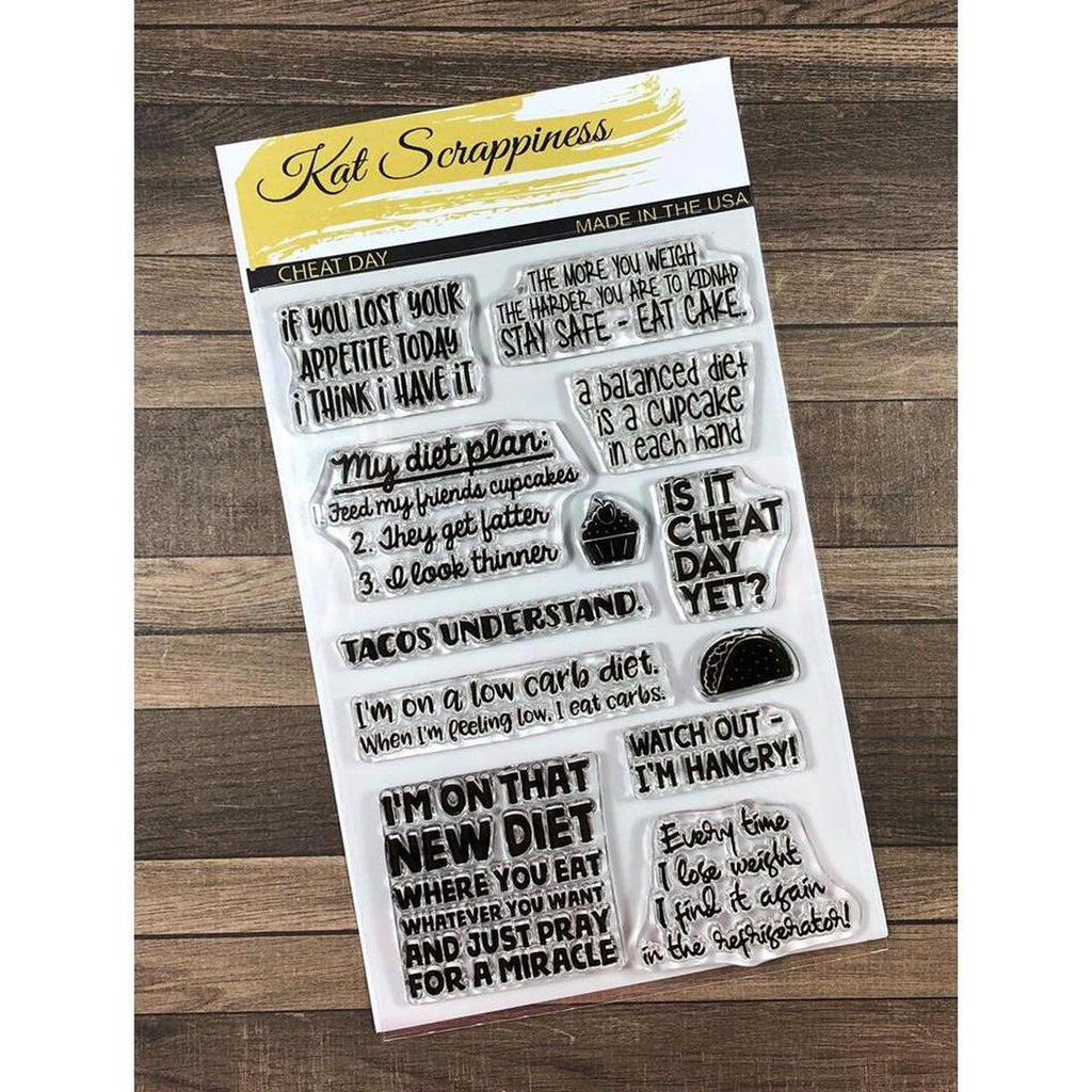 "Cheat Day" Stamp Set by Kat Scrappiness - Kat Scrappiness