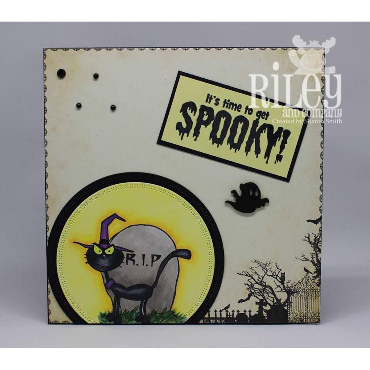 Time to Get Spooky Cling Stamp by Riley &amp; Co